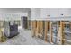 A kitchen in the process of being remodeled; the structure is exposed at 7951 Gulf Blvd, St Pete Beach, FL 33706