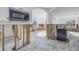 A kitchen undergoing renovations; walls and flooring are removed at 7951 Gulf Blvd, St Pete Beach, FL 33706