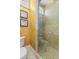 Small bathroom with shower and toilet at 101 12Th E St, Tierra Verde, FL 33715
