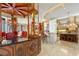 Open kitchen with breakfast nook and access to the living room at 101 12Th E St, Tierra Verde, FL 33715