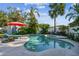 Inviting pool and spa with comfortable lounge chairs at 311 N Bradford Ave, Tampa, FL 33609