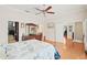 Spacious bedroom with walk-in closet and hardwood floors at 604 S Tampania Ave # C, Tampa, FL 33609