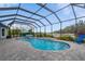 Inviting screened pool with paver deck and seating area at 12008 52Nd E Ct, Parrish, FL 34219