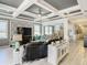 Spacious living room featuring high ceilings, recessed lighting, and an open floor plan at 13444 Golden Lime Ave, Spring Hill, FL 34609