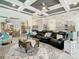 Open concept living room with kitchen view at 13444 Golden Lime Ave, Spring Hill, FL 34609