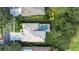 Aerial view showing house, pool, and landscaping at 1521 Brilliant Cut Way, Valrico, FL 33594