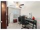 Home office with a keyboard, chair, and large window at 3632 Bellmeade Ct, Wesley Chapel, FL 33543