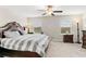 Main bedroom with King-size bed and ample natural light at 3632 Bellmeade Ct, Wesley Chapel, FL 33543