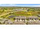 Aerial view of community near a school and other amenities at 3632 Bellmeade Ct, Wesley Chapel, FL 33543