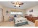 Bedroom with double bed, dresser, and ceiling fan at 1900 59Th N Ave # 305, St Petersburg, FL 33714