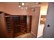 This walk-in closet features a custom wood closet system with drawers and shelves at 2918 10Th N St, St Petersburg, FL 33704