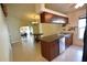 Open kitchen featuring tile floors and view of dining and living areas at 2918 10Th N St, St Petersburg, FL 33704
