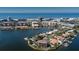 Aerial view of waterfront homes and condos with ocean views at 5400 Aloha Dr, St Pete Beach, FL 33706