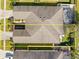 Aerial view of the house showing the layout and backyard at 1028 Orca Ct, Holiday, FL 34691