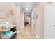 Shared hallway with linen closet and storage at 1028 Orca Ct, Holiday, FL 34691