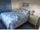 Guest bedroom with double bed and nightstand at 164 Colonial Ct # 19, Palm Harbor, FL 34684