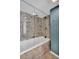 Bathroom with a large glass-enclosed bathtub at 226 5Th N Ave # 706, St Petersburg, FL 33701