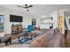 Comfortable living room with hardwood floors and a neutral color palette at 226 5Th N Ave # 706, St Petersburg, FL 33701
