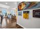 Bright living room with hardwood floors and city views at 226 5Th N Ave # 706, St Petersburg, FL 33701
