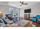 Relaxing living room with hardwood floors and city views at 226 5Th N Ave # 706, St Petersburg, FL 33701