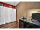 Home office with built-in desk and cabinets at 226 5Th N Ave # 706, St Petersburg, FL 33701