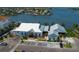 Aerial view of Finn's, a popular restaurant with waterfront views at 6512 Bimini Ct, Apollo Beach, FL 33572