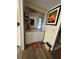 Updated bathroom with new vanity, flooring, and stylish decor at 125 Lake Tarpon Dr # 21, Palm Harbor, FL 34684
