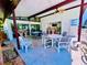 Relaxing covered patio area with tables and chairs at 2060 Marilyn St # 239, Clearwater, FL 33765