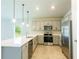 Modern kitchen with stainless steel appliances and white countertops at 285 Porto Alegre St, Punta Gorda, FL 33983