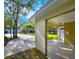View from carport showing the street and neighborhood at 3915 W San Pedro St, Tampa, FL 33629