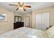 Bedroom with hardwood floors and double door closet at 4237 Dr Martin Luther King Jr N St, St Petersburg, FL 33703