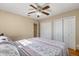 Bedroom with hardwood floors and double door closet at 4237 Dr Martin Luther King Jr N St, St Petersburg, FL 33703