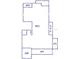 Diagram showing the layout of the home's rooms and dimensions at 7054 Hibiscus S Ave, South Pasadena, FL 33707