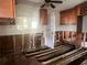 Kitchen under renovation with exposed plumbing and framing at 1757 New Hampshire Ne Ave, St Petersburg, FL 33703