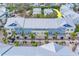 Aerial view of townhouses, highlighting the subject property at 94 The Cove Way, Indian Rocks Beach, FL 33785