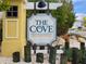 The Cove at Indian Rocks Beach community sign at 94 The Cove Way, Indian Rocks Beach, FL 33785