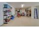 Garage with shelving and storage for all your needs at 94 The Cove Way, Indian Rocks Beach, FL 33785