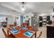 Dining area with table and chairs near kitchen at 15133 Harding Ave, Clearwater, FL 33760