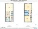 Floor plan showing two-story condo layout at 5026 Coquina Key Se Dr # 5026, St Petersburg, FL 33705