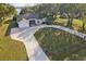 Aerial view of house, showcasing landscaping and private backyard at 6411 Barton Rd, Plant City, FL 33565