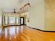 Elegant living room with hardwood floors and bay windows at 364 Terrace Rd, Tarpon Springs, FL 34689