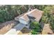 House and yard from above at 364 Terrace Rd, Tarpon Springs, FL 34689