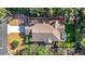 Aerial view of house and yard at 364 Terrace Rd, Tarpon Springs, FL 34689