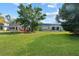 Spacious backyard with grassy area and trees at 4220 Sheldon Pl # 4220, New Port Richey, FL 34652