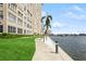 Landscaped waterfront walkway next to building at 5200 Brittany S Dr # 1708, St Petersburg, FL 33715