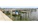 Community boat dock with several boats at 5200 Brittany S Dr # 1708, St Petersburg, FL 33715