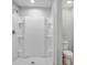 Modern bathroom with shower and toilet at 6731 Wirevine Dr, Brooksville, FL 34602