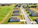 Aerial view of houses near a golf course at 6731 Wirevine Dr, Brooksville, FL 34602