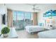 Bedroom with two twin beds and water view at 9980 Gulf Blvd # 614, St Petersburg, FL 33706