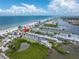 Beachfront property's location is highlighted in this overhead view at 19807 Gulf Blvd # 128, Indian Shores, FL 33785